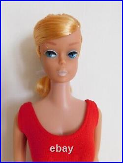 Vintage 1964 SWIRL PONYTAIL Barbie Doll no. 850 by Mattel Lemon Blonde