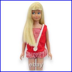 Vintage 1964 Skipper Straight Legs #950 Barbie Doll Lemon Platinum Blonde Mattel