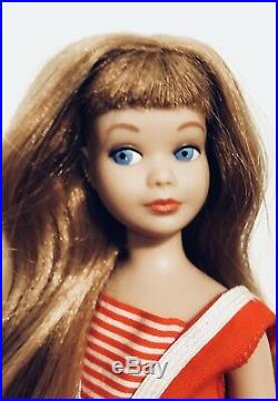 Vintage 1964 Titian Redhead Straight Leg Skipper Barbie Sister Doll Japan Mint