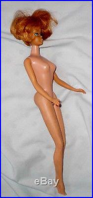 Vintage 1965 American Girl BARBIE DOLL Bendable Legs #1070 Nude Japan