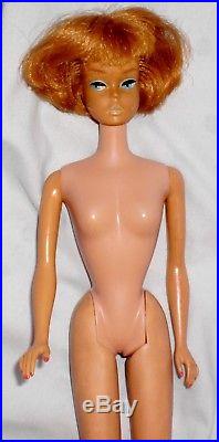 Vintage 1965 American Girl BARBIE DOLL Bendable Legs #1070 Nude Japan