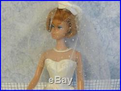 Vintage 1965 Barbie BEAUTIFUL BRIDE on AMERICAN GIRL DOLL COMPLETE