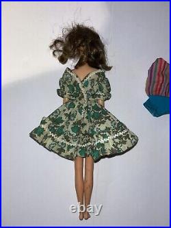 Vintage 1965 Barbie Francie Brunette Hair Made in Japan Bathing Suit & Dress