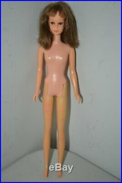Vintage 1965 Francie Brunette Barbie's Cousin #1 on Back Rear From Japan