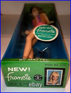 Vintage 1965 Francie TNT #1170 Boxed WithFactory Cello, NRFB Barbie-Mattel