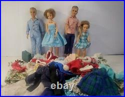 Vintage 1965 Ideal Tammy Doll Family. Large Lot Of Clothing And Accessories