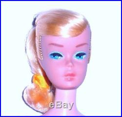 Vintage 1965 Lemon Blonde Swirl Ponytail American Girl Barbie 1070 Japan Mint