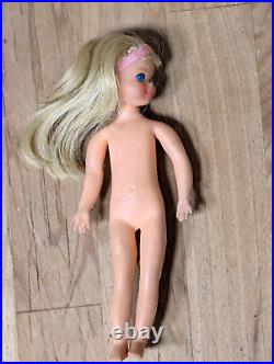 Vintage 1965 Mattel TUTTI Doll Barbies Little Sister With Original Clothing, Shoes