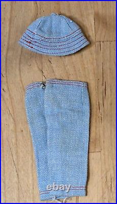 Vintage 1965 Mattel TUTTI Doll Barbies Little Sister With Original Clothing, Shoes