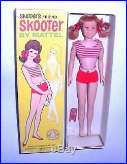 Vintage 1965 Redhead Skooter Skipper Friend MIB Mattel Japan