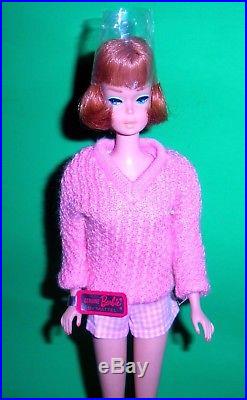 Vintage 1965 Titian Redhead American Girl Vacation Time Barbie 1070 Japan Mint