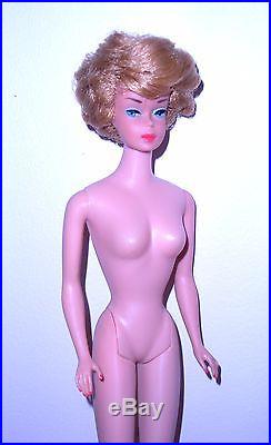Vintage 1966 Ash Blonde Bubble Cut Barbie 850 American Girl Face Japan Mint