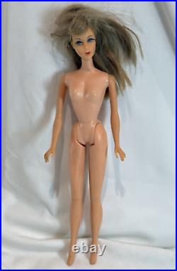 Vintage 1966 Blonde BARBIE TWIST N TURN Doll TNT Lashes, Bendable, Made in Japan
