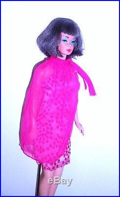 Vintage 1966 Brunette American Girl Bendable Leg Barbie 1070 Japan Mint
