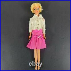 Vintage 1966 Hair Fair Barbie Bubblecut Head on Francie Doll & Pink Skirt Japan