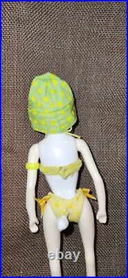 Vintage 1966 Hasbro Peteena Poodle Dog Doll New With Bikini & Accessories