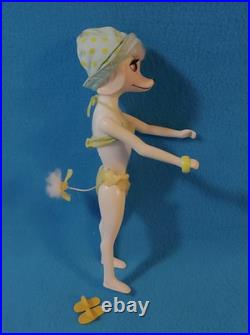 Vintage 1966 Hasbro Peteena Poodle Dog Doll With Bikini Shoes Hat Bracelet