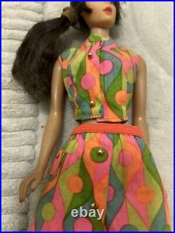 Vintage 1966 Japan Mattel Barbie Doll & Outfit