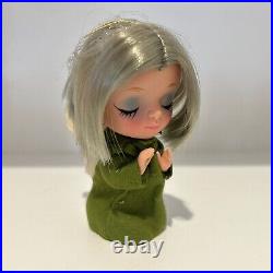 Vintage 1966 Kamar Japan PRE BLYTHE Big Eyed Doll angel Christmas ornament