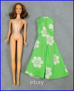 Vintage 1966 MATTEL Barbie MARLO Brunette Flip TNT Bend Legs Doll JAPAN WithOutfit