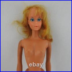 Vintage 1966 Mattel Barbie Blonde Hair Blue Eyes Made in Japan Twist N Turn