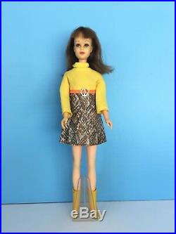 Vintage 1966 Mattel Barbie Francie doll Japan with Snake Charmers' Outfit