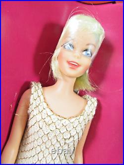 Vintage 1966 Mattel TNT Casey Doll Blonde #1180 in Box Green Ear Damage