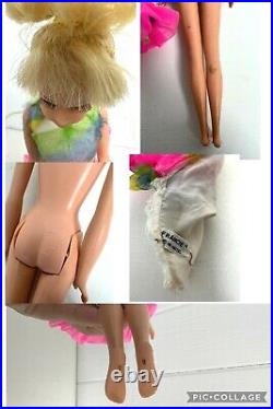 Vintage 1966 Mattel inc Francie Doll long lashes, growin pretty Hair Japan