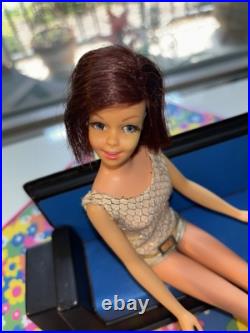 Vintage 1966 Mod Casey Barbie Doll # 1180 in Original Swimsuit Japan TNT
