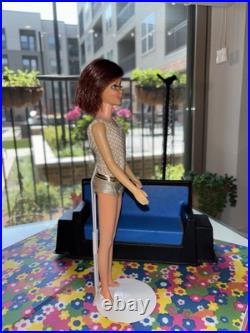 Vintage 1966 Mod Casey Barbie Doll # 1180 in Original Swimsuit Japan TNT