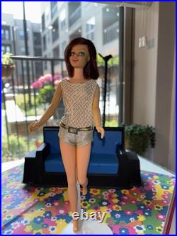 Vintage 1966 Mod Casey Barbie Doll # 1180 in Original Swimsuit Japan TNT