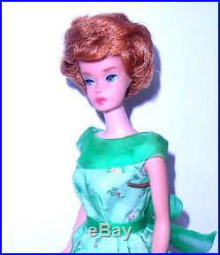 Vintage 1966 Titian Redhead American Girl Bubble Cut Barbie 1070 Japan Mint