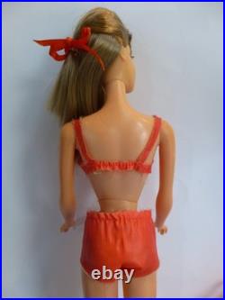 Vintage 1966 Twist N Turn Barbie Doll #1160 2 Pc Swimsuit + CoverUp + Dress