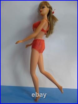 Vintage 1966 Twist N Turn Barbie Doll #1160 2 Pc Swimsuit + CoverUp + Dress