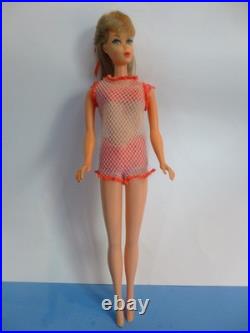 Vintage 1966 Twist N Turn Barbie Doll #1160 2 Pc Swimsuit + CoverUp + Dress
