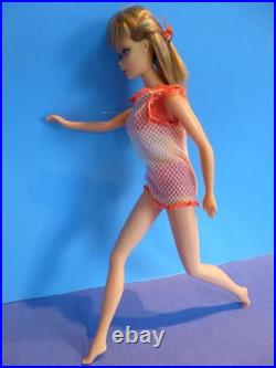 Vintage 1966 Twist N Turn Barbie Doll #1160 2 Pc Swimsuit + CoverUp + Dress