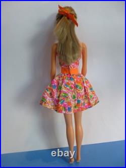 Vintage 1966 Twist N Turn Barbie Doll #1160 2 Pc Swimsuit + CoverUp + Dress