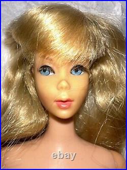 Vintage 1966 Twist N Turn Barbie Doll Blonde Japan Rooted Eyelashes Sun kissed