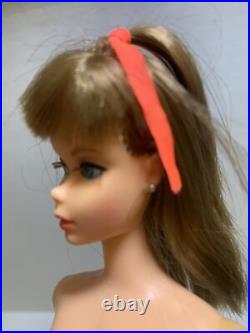 Vintage 1966 Twist'N Turn Barbie Doll Brunette WithRooted Lashes Go Go Co Co Suit