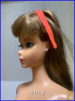 Vintage 1966 Twist'N Turn Barbie Doll Brunette WithRooted Lashes Go Go Co Co Suit