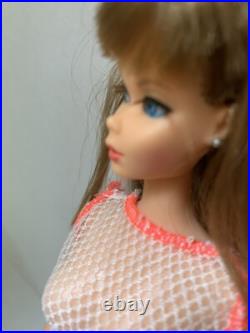 Vintage 1966 Twist'N Turn Barbie Doll Brunette WithRooted Lashes Go Go Co Co Suit