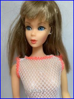 Vintage 1966 Twist'N Turn Barbie Doll Brunette WithRooted Lashes Go Go Co Co Suit