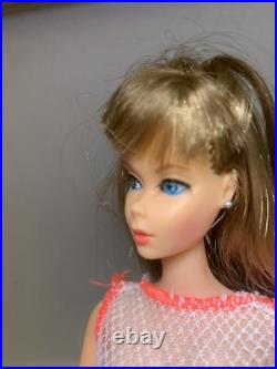 Vintage 1966 Twist'N Turn Barbie Doll Brunette WithRooted Lashes Go Go Co Co Suit