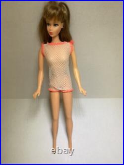 Vintage 1966 Twist'N Turn Barbie Doll Brunette WithRooted Lashes Go Go Co Co Suit