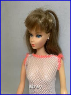 Vintage 1966 Twist'N Turn Barbie Doll Brunette WithRooted Lashes Go Go Co Co Suit