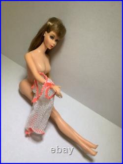 Vintage 1966 Twist'N Turn Barbie Doll Brunette WithRooted Lashes Go Go Co Co Suit