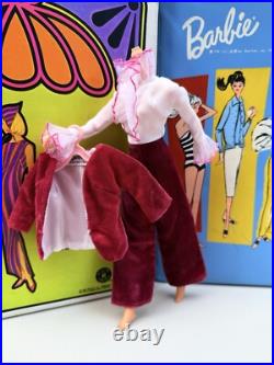 Vintage 1967 Barbie Doll Sears Exclusive Velveteens Red Jumpsuit #1818