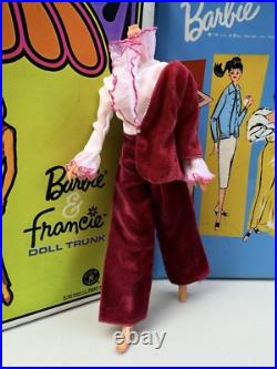 Vintage 1967 Barbie Doll Sears Exclusive Velveteens Red Jumpsuit #1818