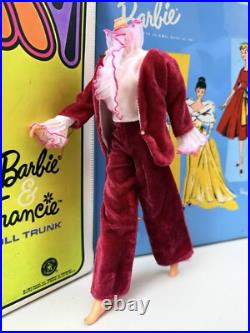 Vintage 1967 Barbie Doll Sears Exclusive Velveteens Red Jumpsuit #1818
