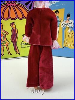 Vintage 1967 Barbie Doll Sears Exclusive Velveteens Red Jumpsuit #1818